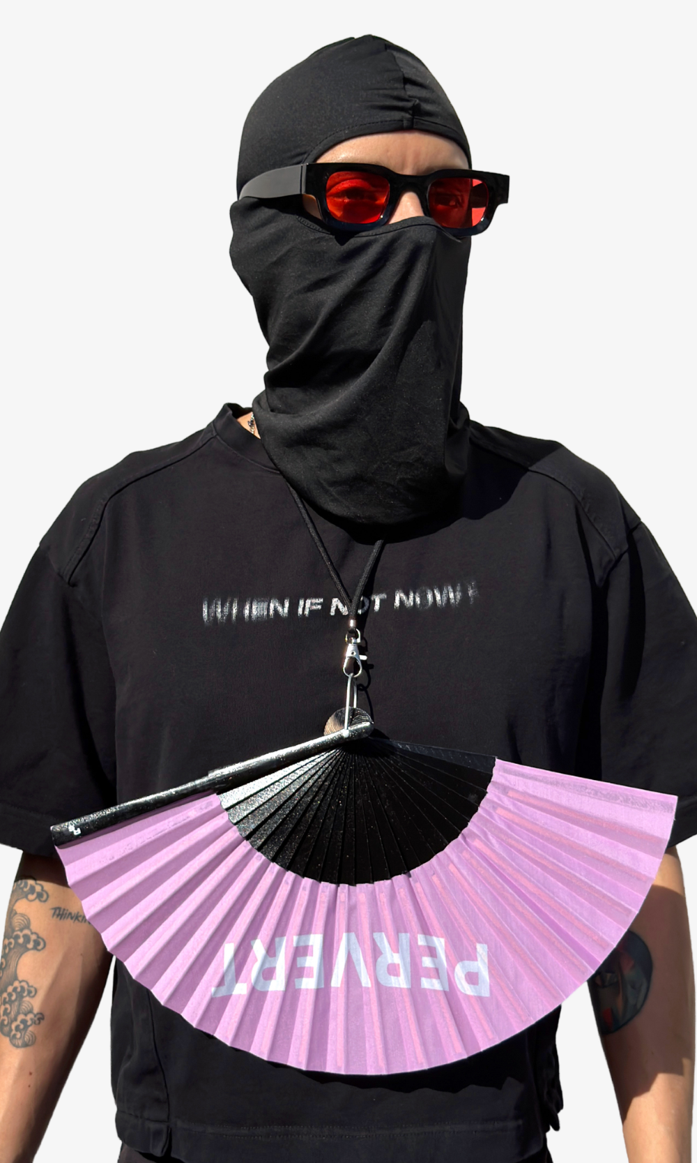 Pervert hand fan