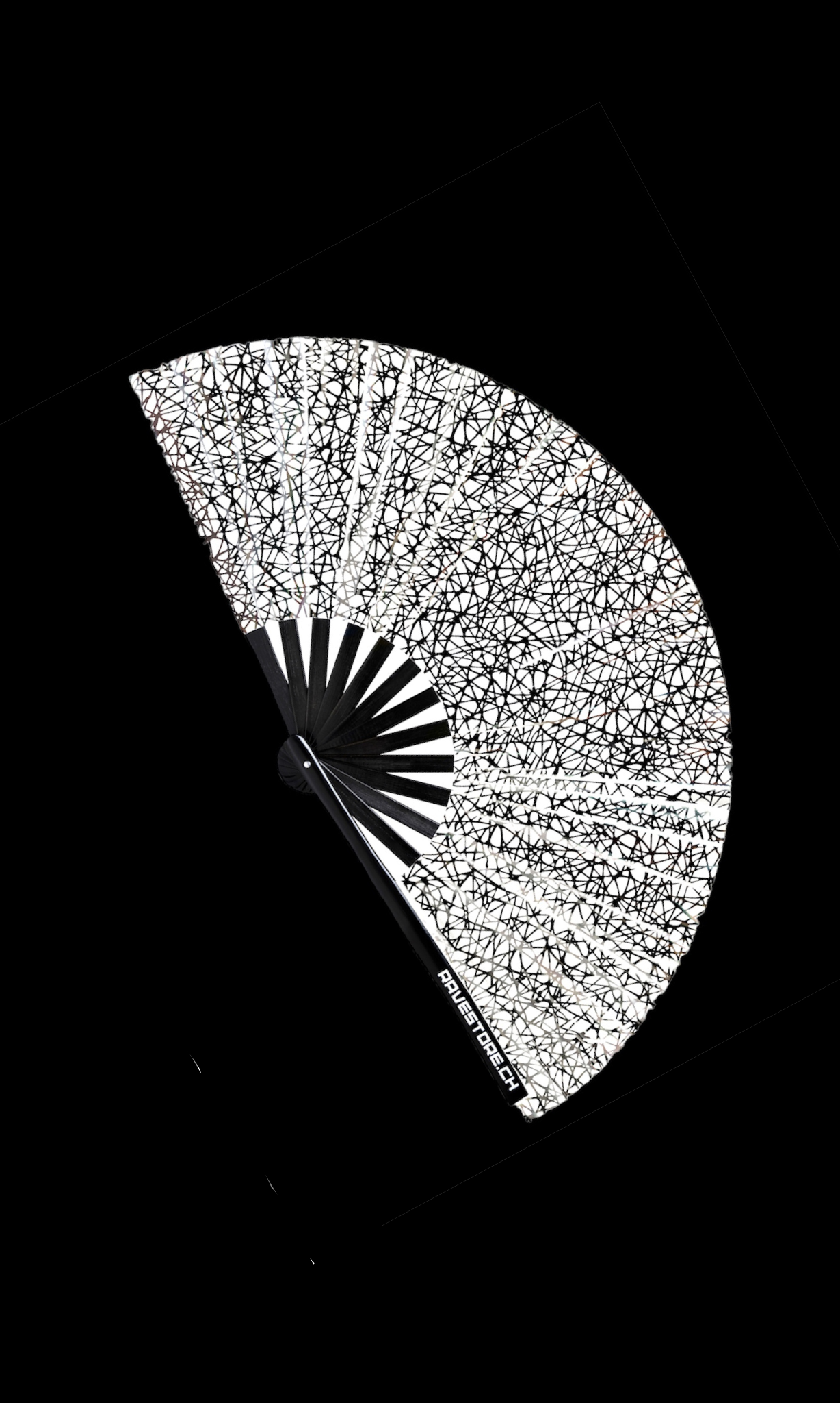 Flash reflective rave fan