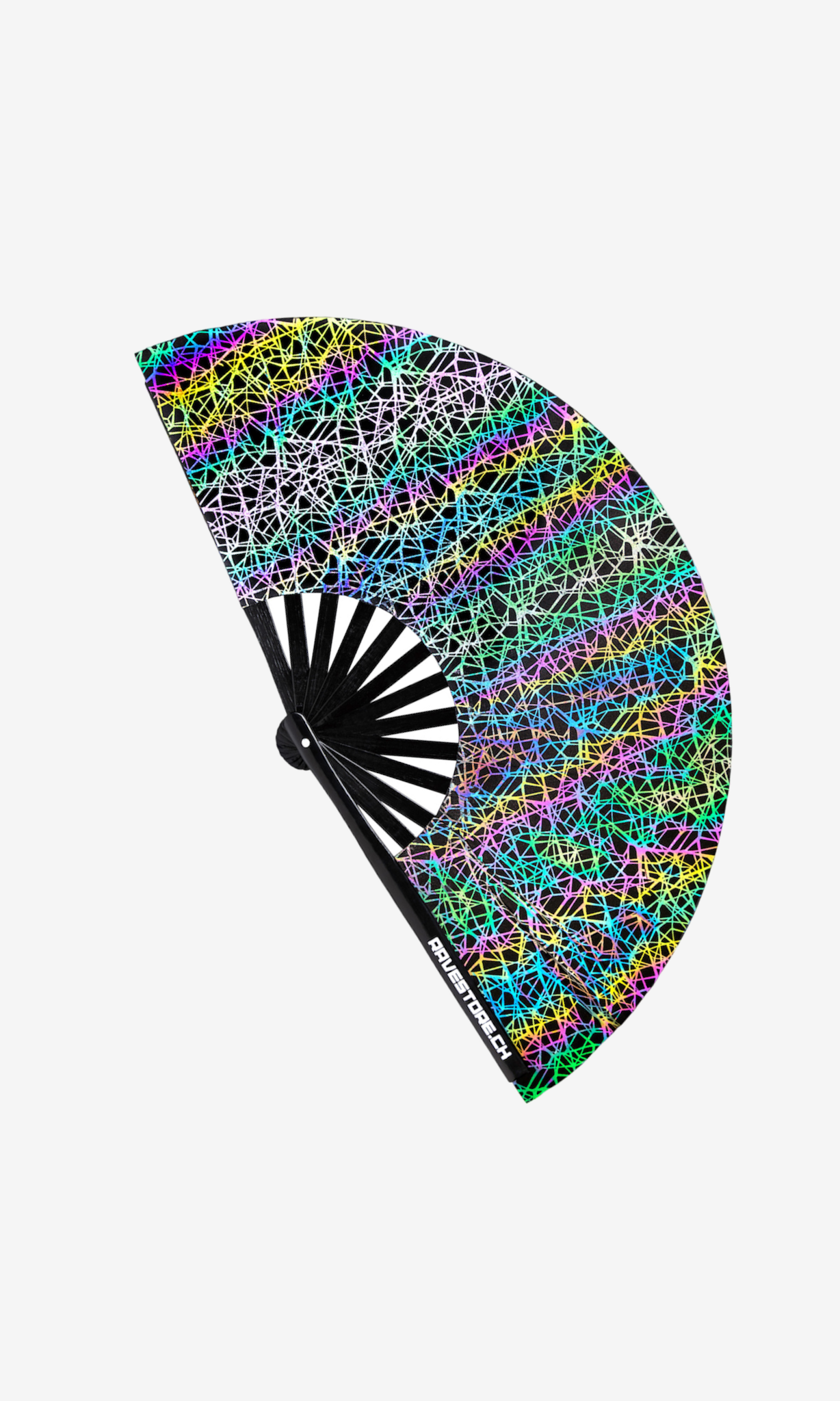 Flash reflective rave fan