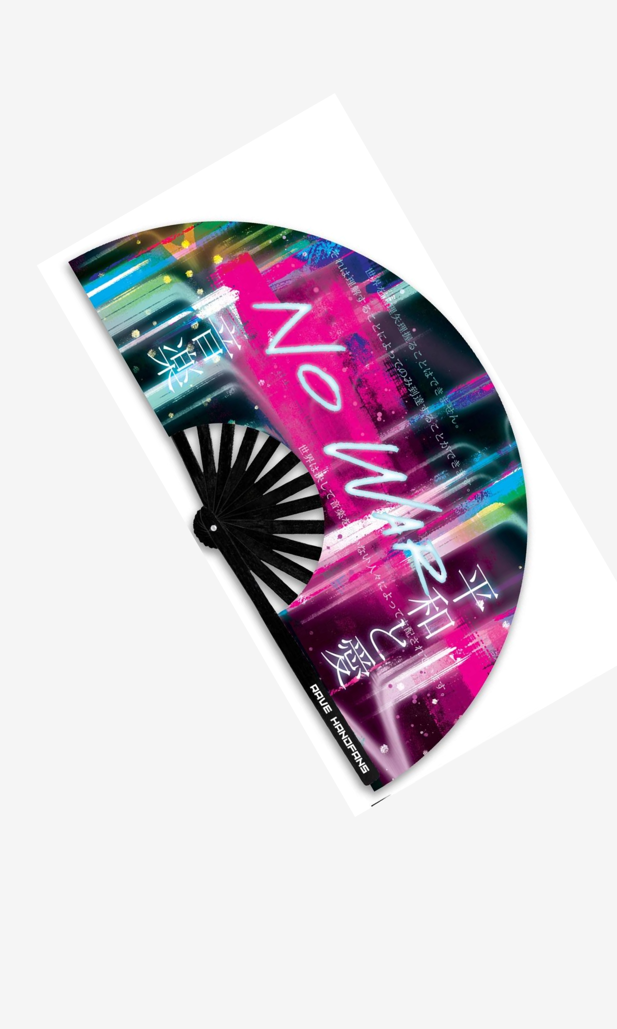 No-War-rave-fans-pink