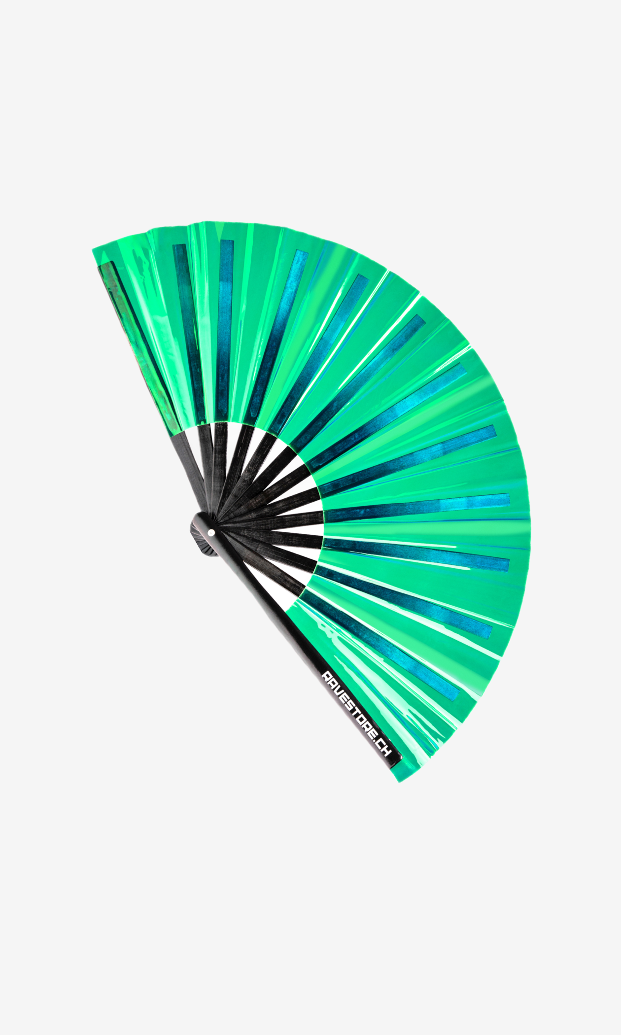 UV-green-vinyl-hand-fans
