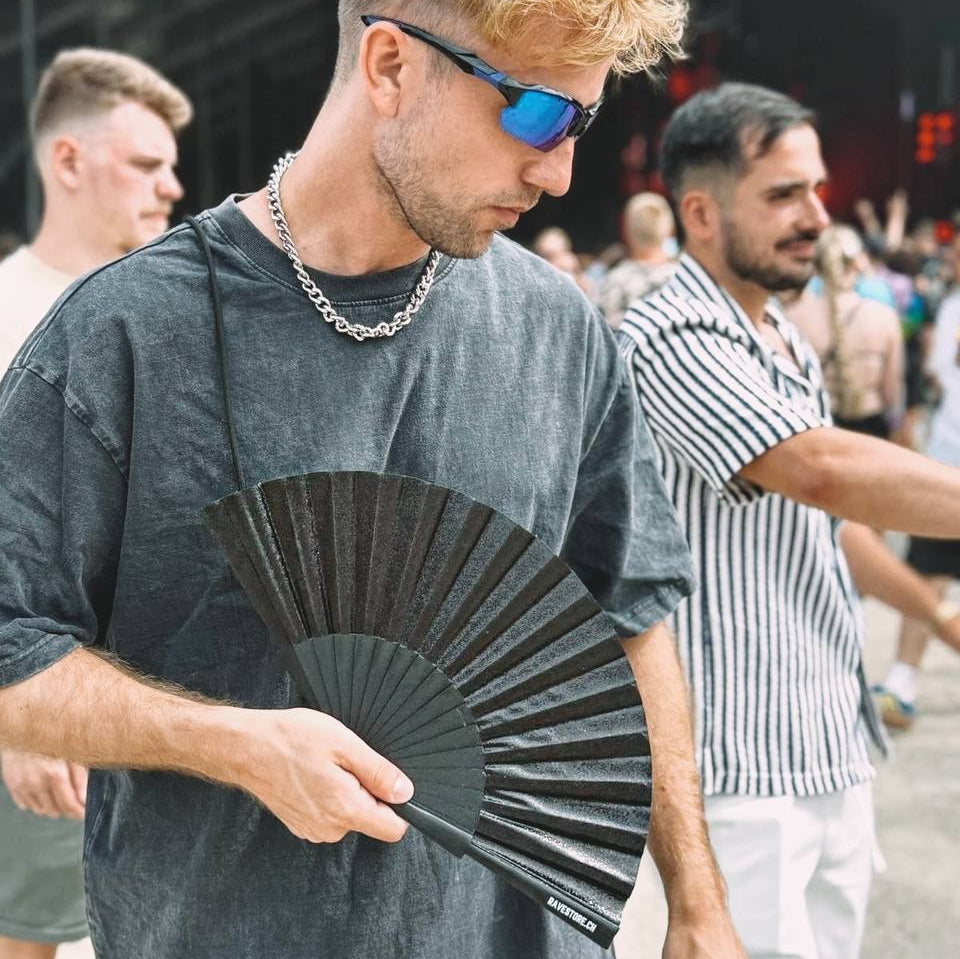 Glitter Fan Rope BLACK