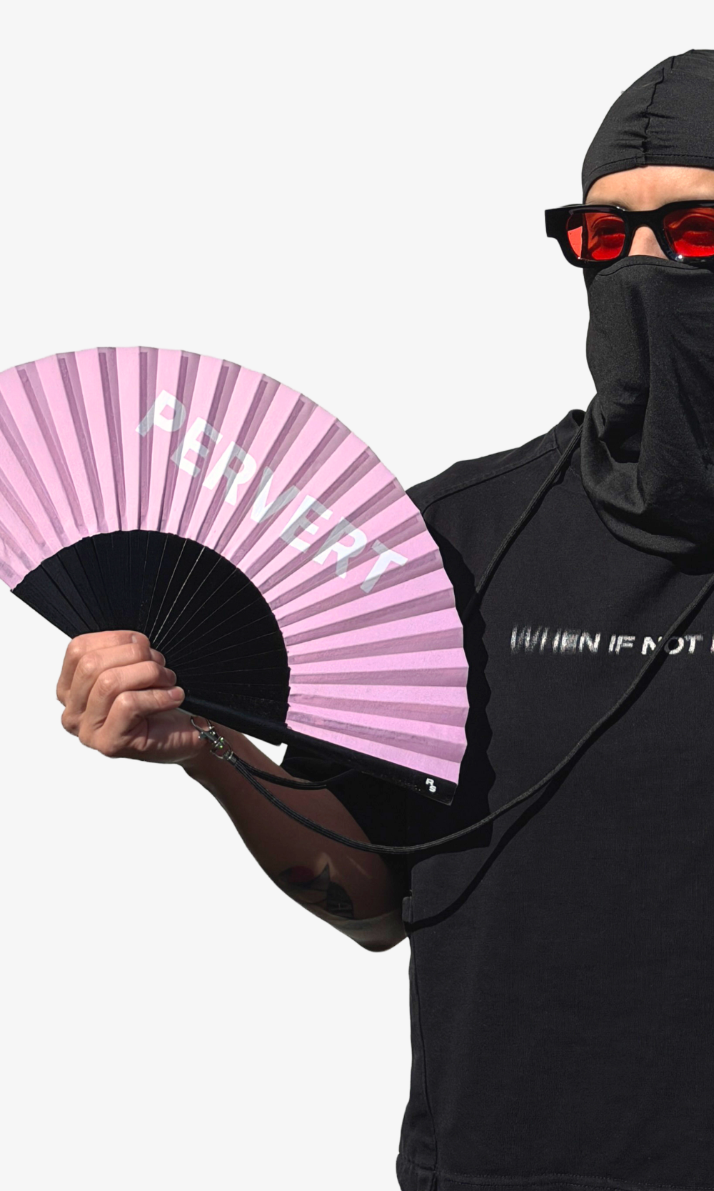 Pervert hand fan