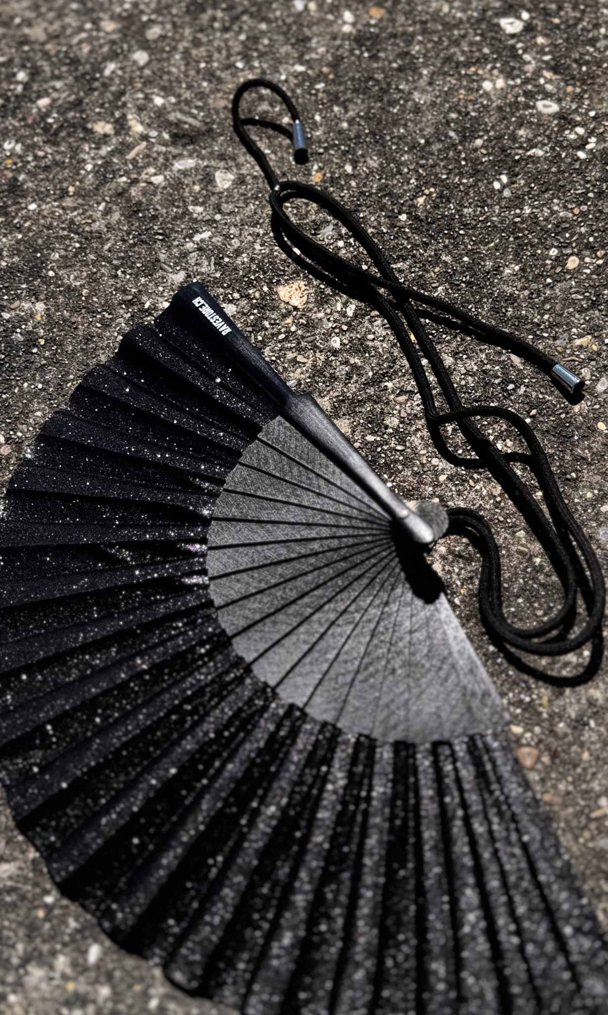 Glitter Fan Rope BLACK